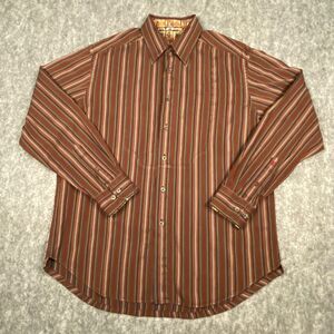 Robert Graham Flip Cuff Long Sleeve Dress Shirt Medium Knowledge Wisdom Truth